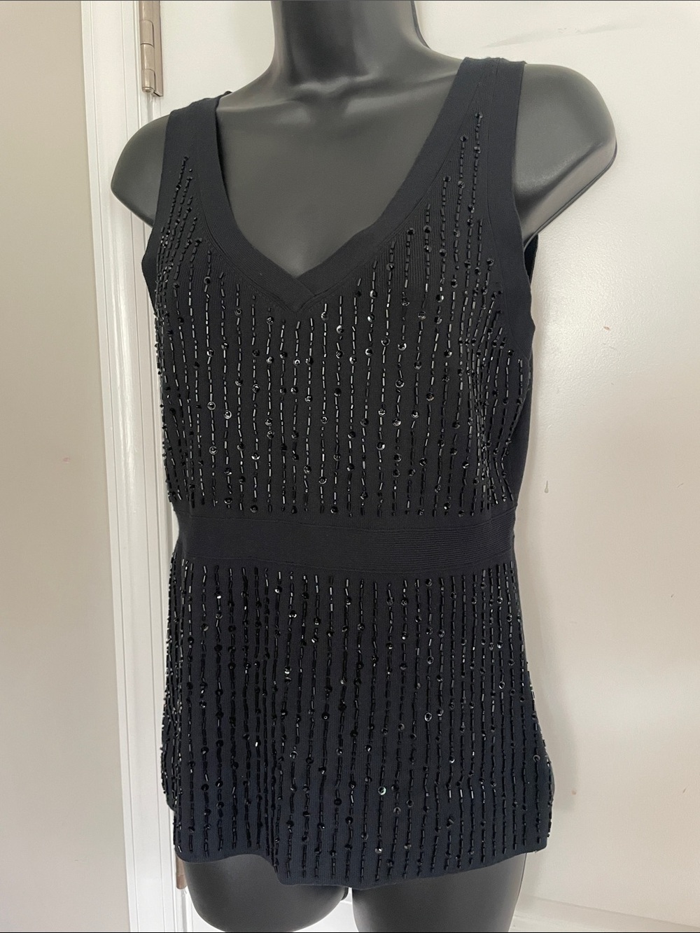 Gorgeous Beaded Knit Tank by Ann Taylor LOFT